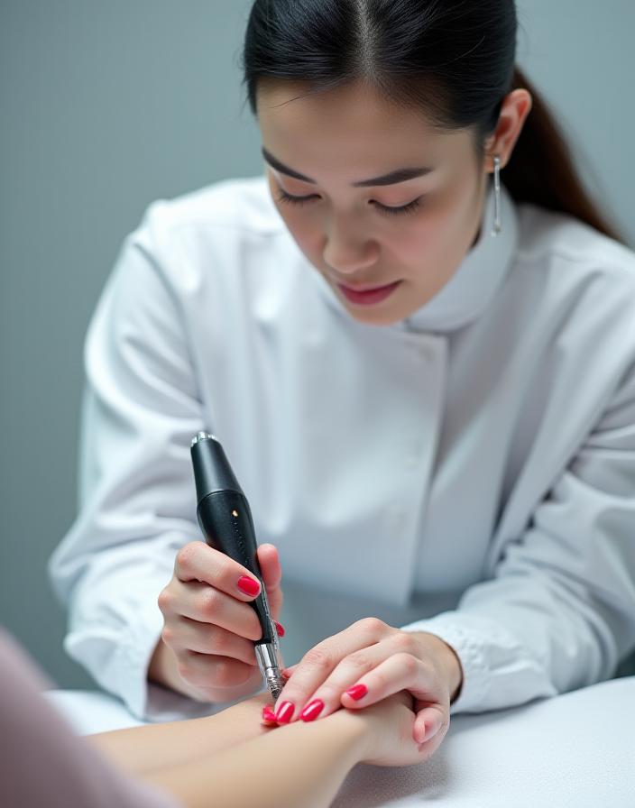 Nail Technician working