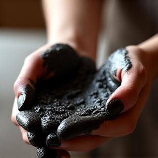 Vulkanischer Schlamm Nagelbehandlung